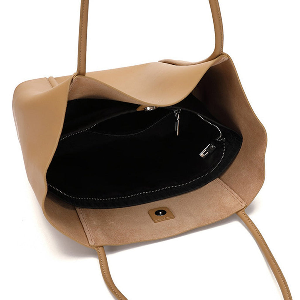 Minimalist Genuine Leather Tote Bag