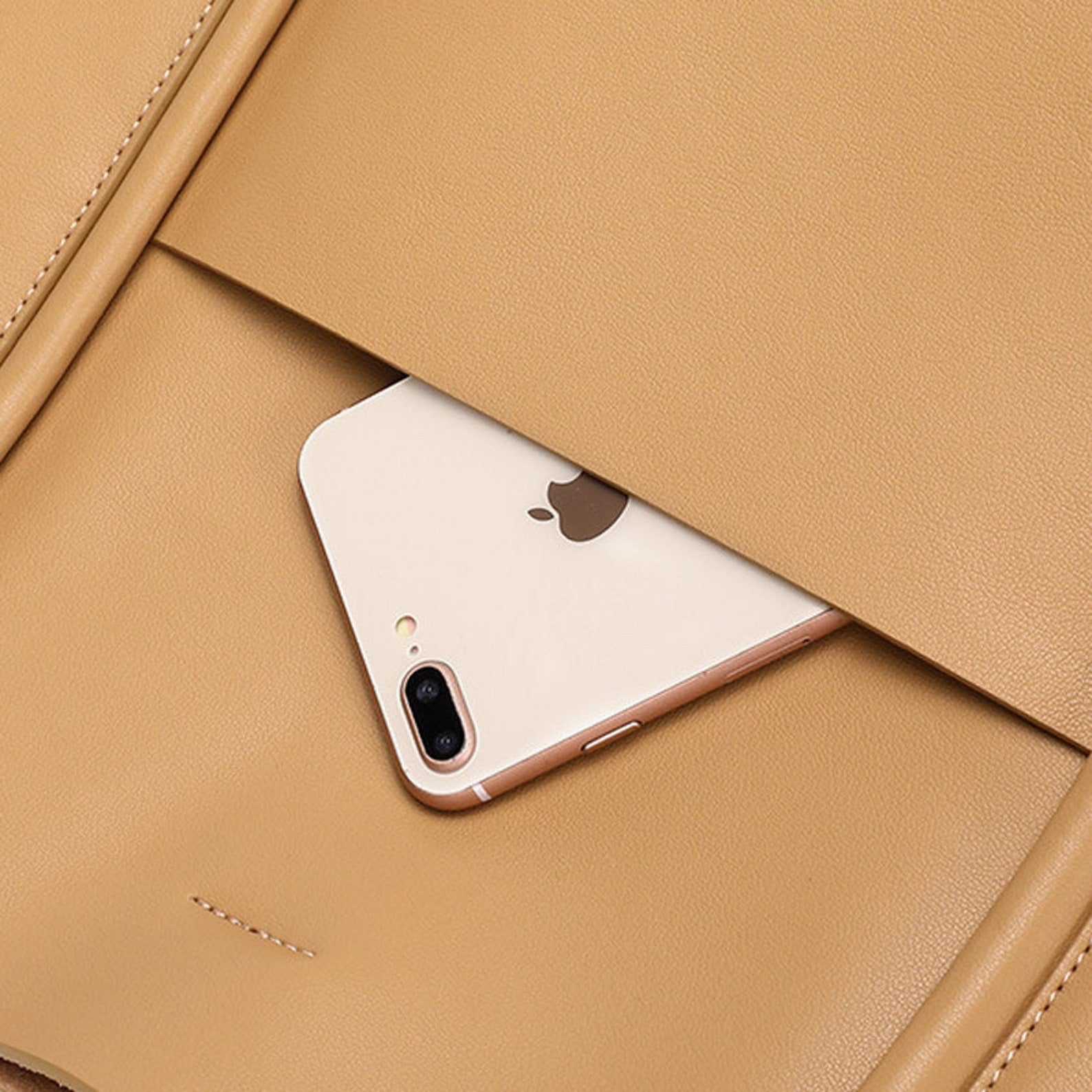 Minimalist Genuine Leather Tote Bag