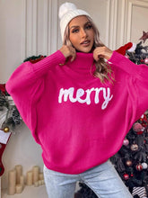 Load image into Gallery viewer, Merry Christmas Turtleneck Long Sleeve Sweater
