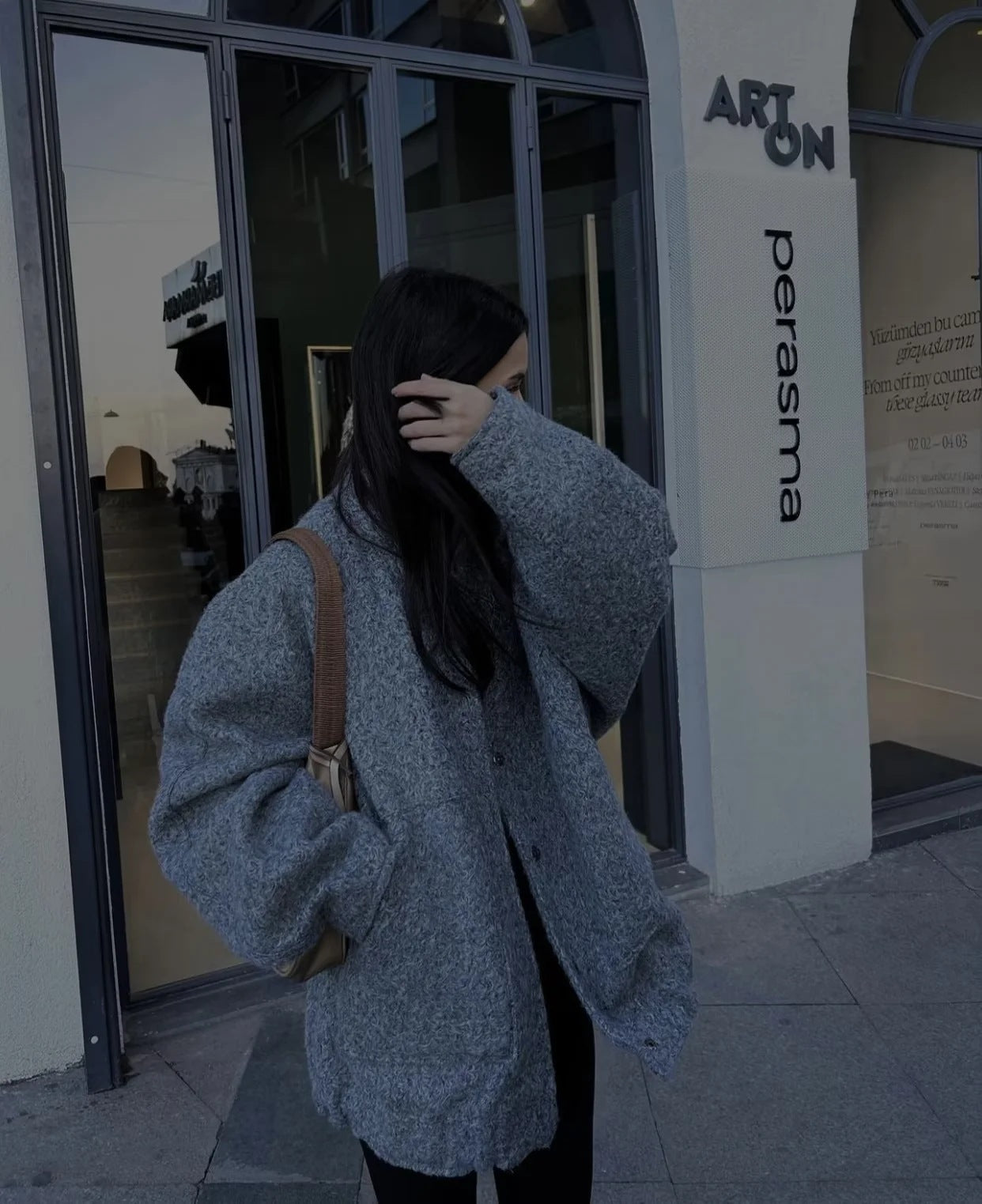 Oversize Stand Up Bomber Jacket