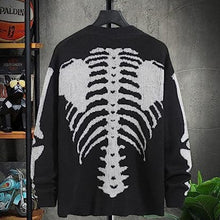 Load image into Gallery viewer, Unisex Halloween Skeleton Knitted Cardigan Sweater
