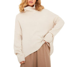 Load image into Gallery viewer, High Collar Knit Oversized Sweater
