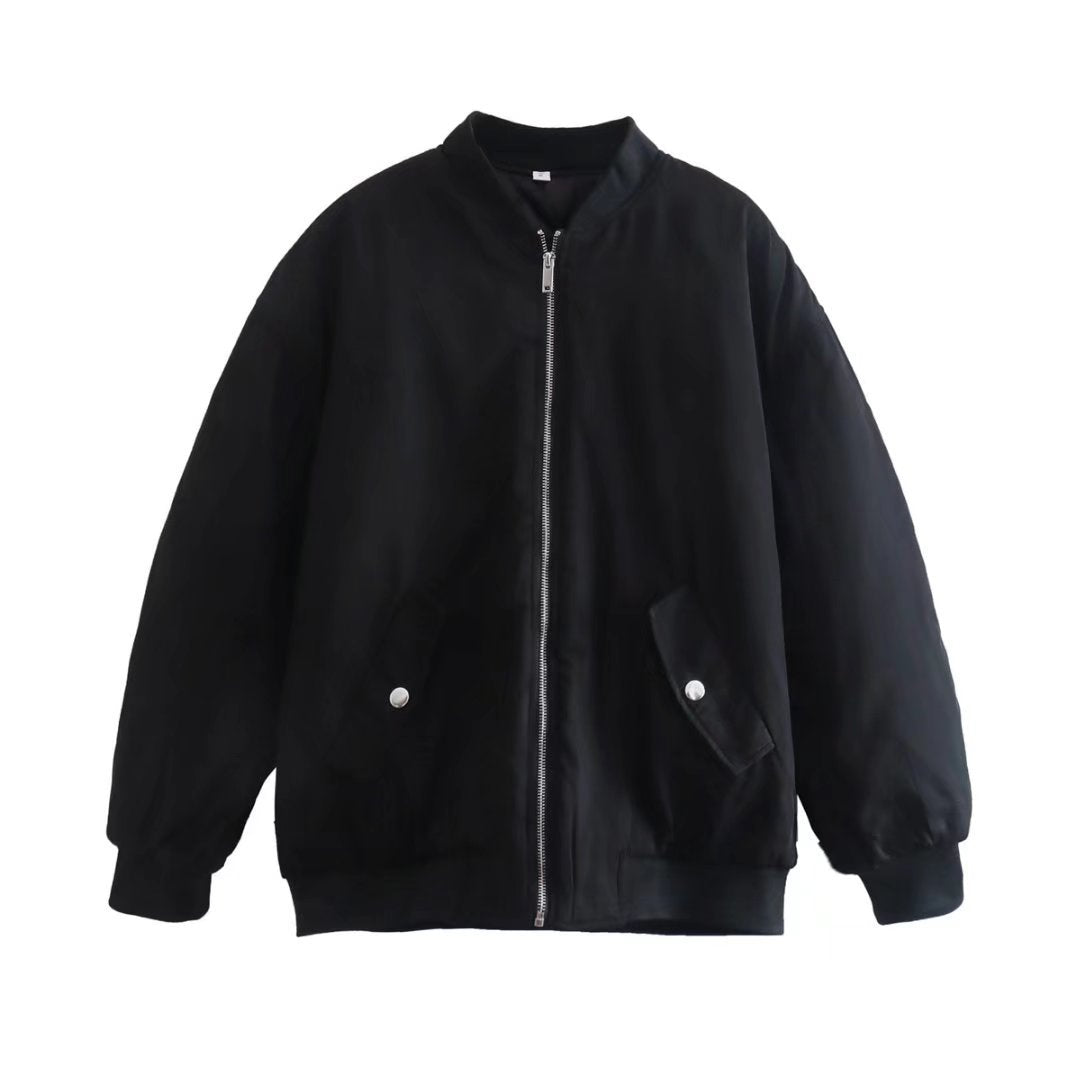 Loosr Bomber Zipper Up Jacket