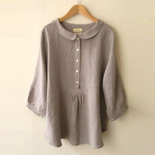 Load image into Gallery viewer, Simple Buttons Collared Long Sleeves Blouse
