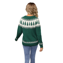 Load image into Gallery viewer, Vintage Pines Knit Holiday Christmas Sweater
