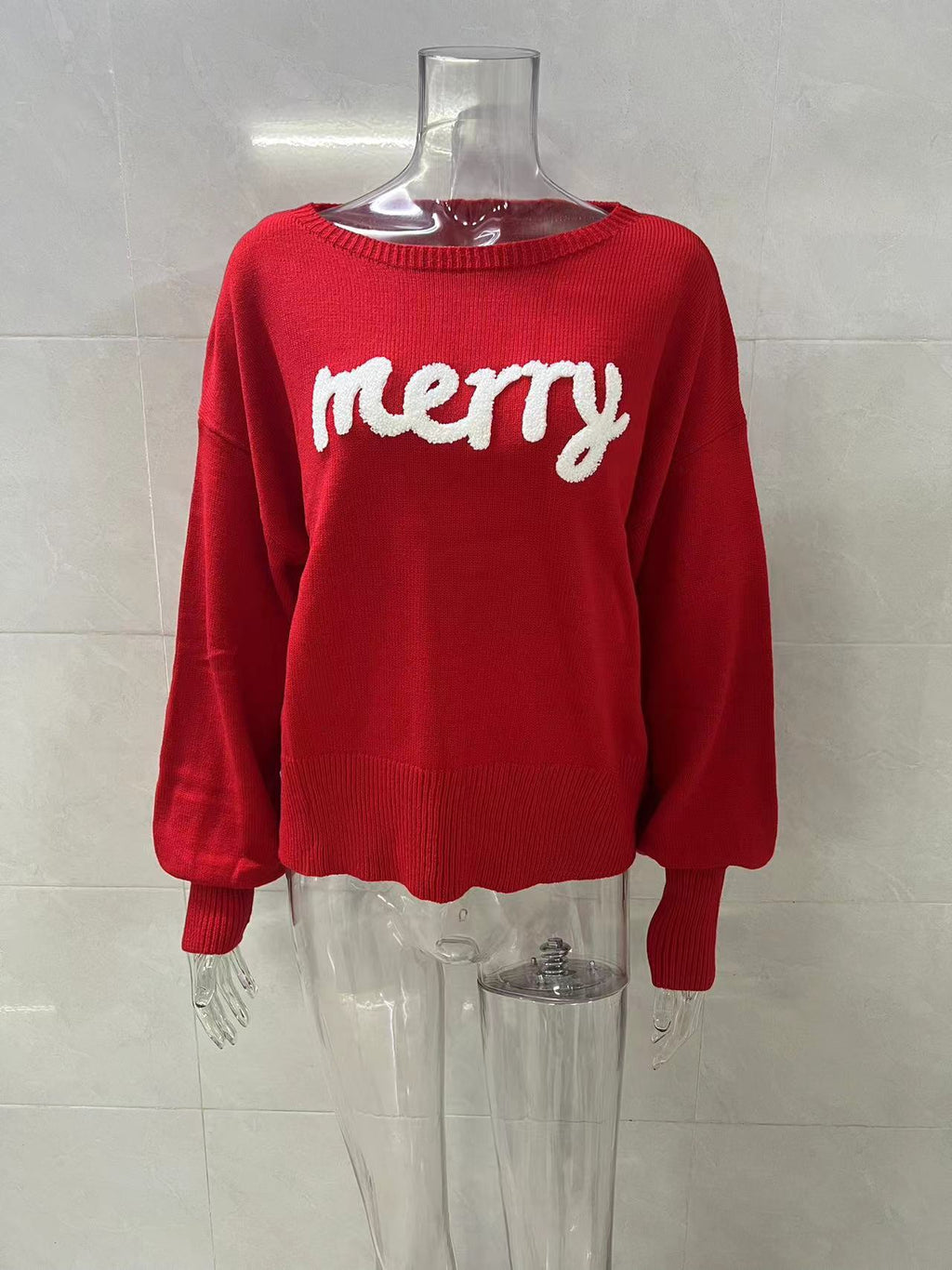 Christmas round Neck Long Sleeved Pullover Sweater