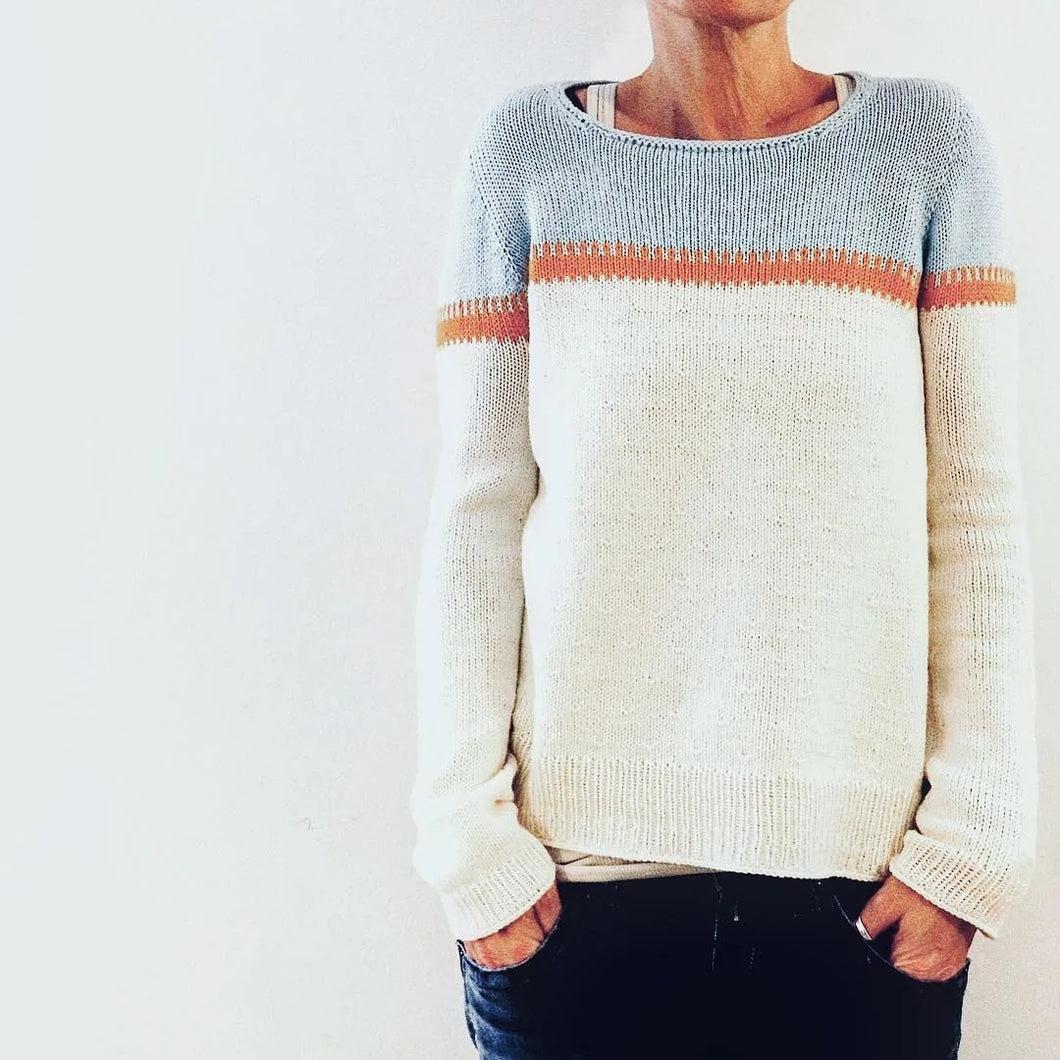 Color Block Long Sleeves Sweater