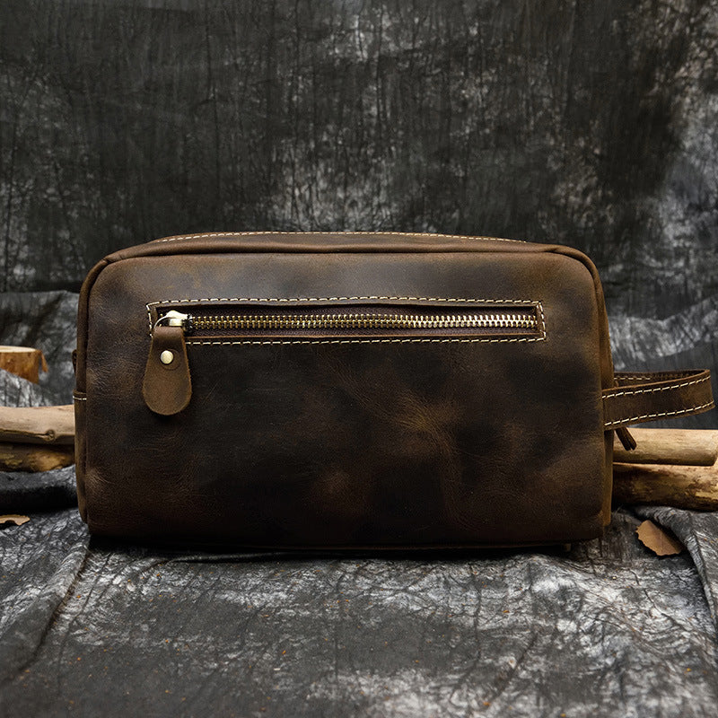 Leather Toiletry Bag Dopp Kit Shaving Case Groomsman Gift Bridesmaid Gift