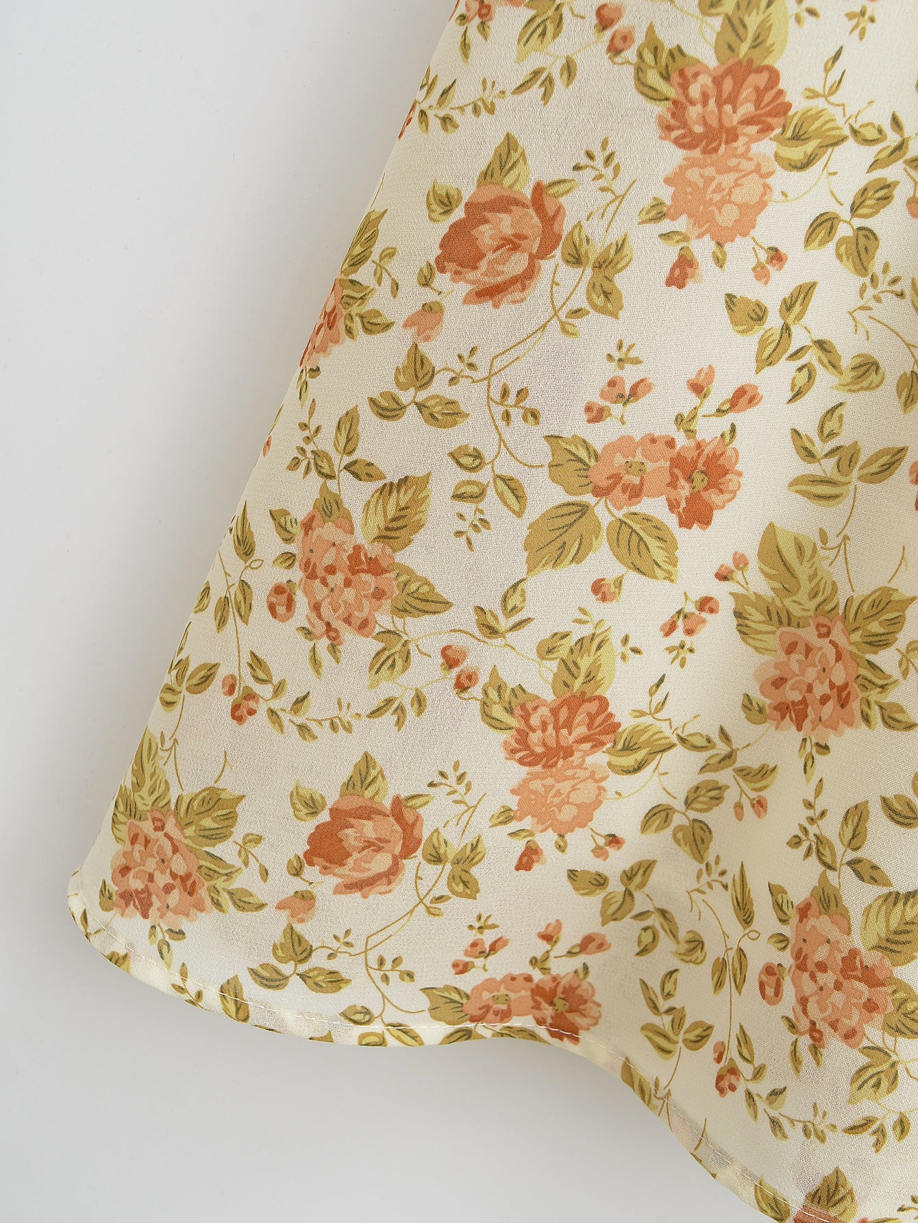 Floral Print Sleeveless Midi Dress