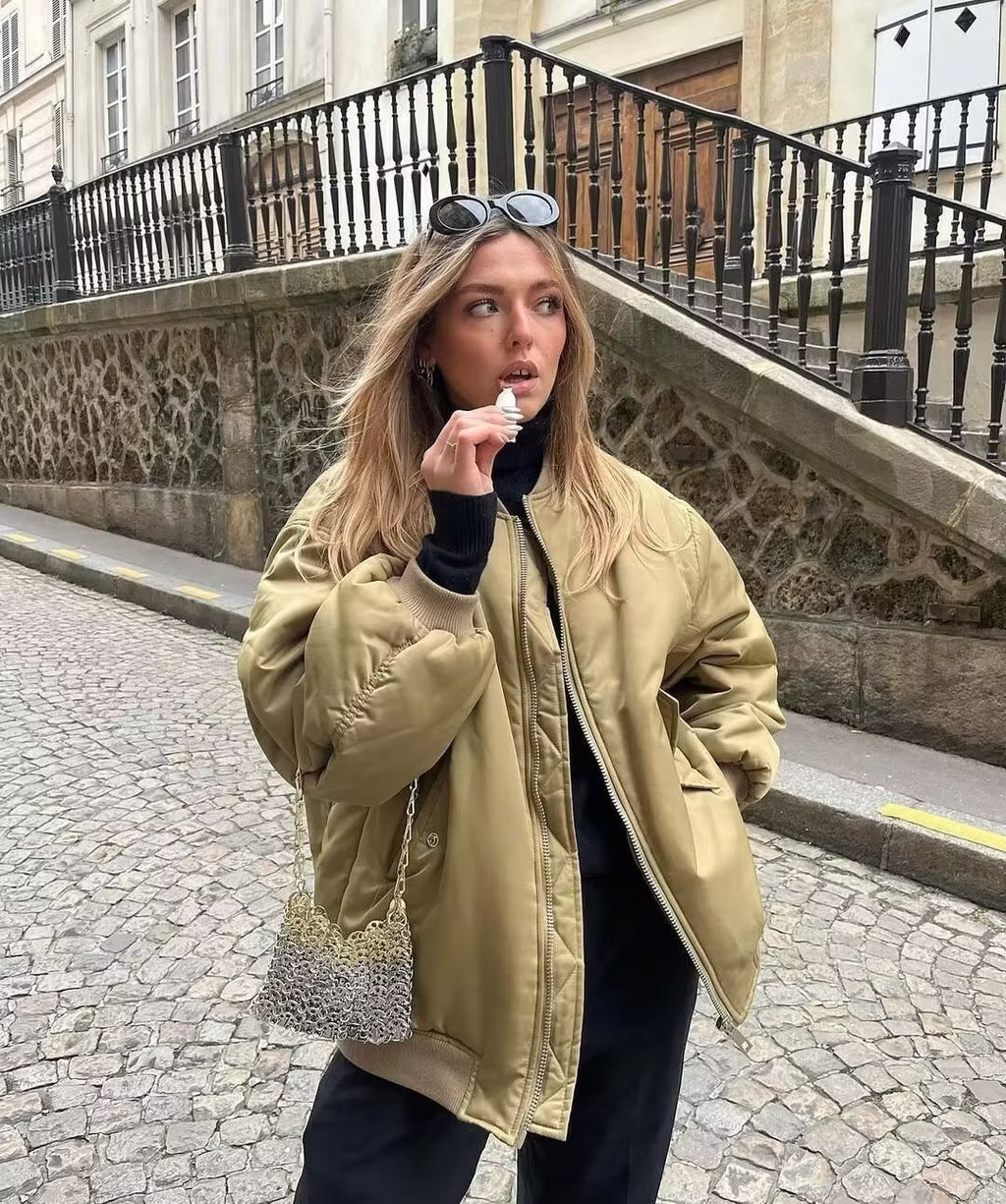 Loosr Bomber Zipper Up Jacket