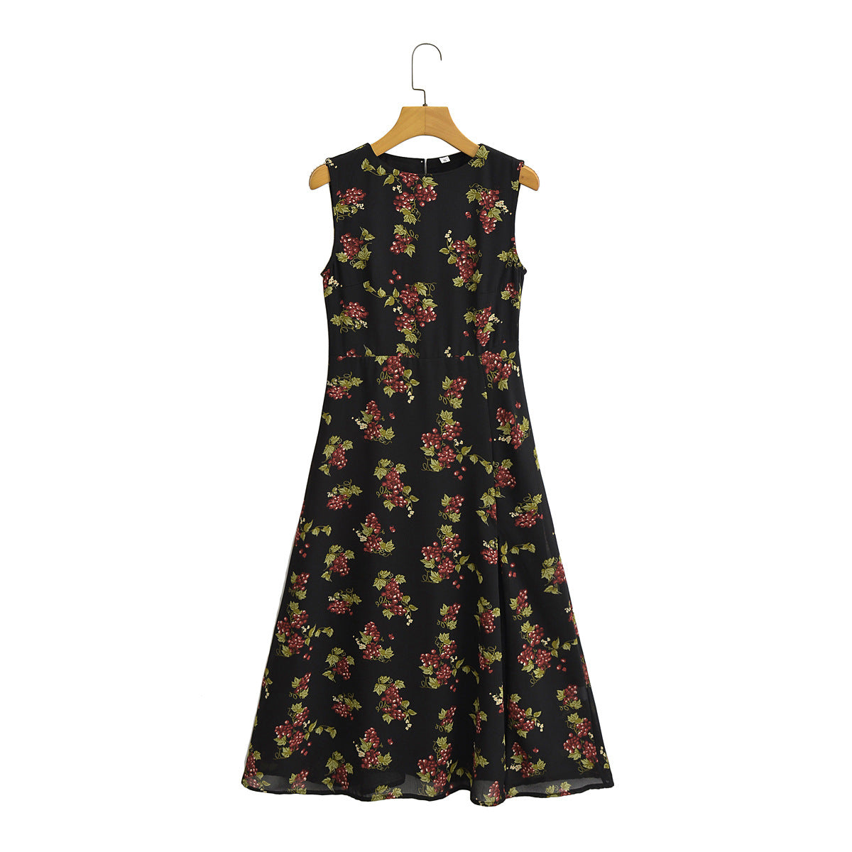 Floral Print Sleeveless Midi Dress