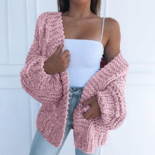 Load image into Gallery viewer, Chunky Oversized Cable Knit Baggy Sleeve Cardigan
