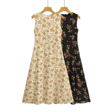 Load image into Gallery viewer, Floral Print Sleeveless Midi Dress
