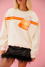 Load image into Gallery viewer, Halloween Ghost Time Black Pullover Sequined Sweatshirt
