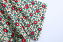 Load image into Gallery viewer, Green Floral Print Long Sleeves Top with Pants
