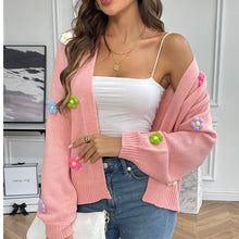 Load image into Gallery viewer, Floral Long Sleeve Open Front Cardigan
