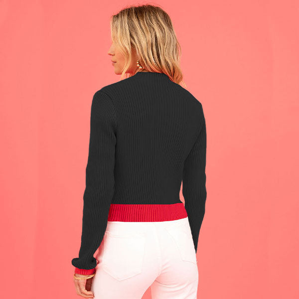 Women’s Valentine Love Turtleneck Pullover Sweater