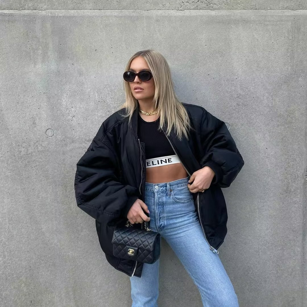 Loosr Bomber Zipper Up Jacket