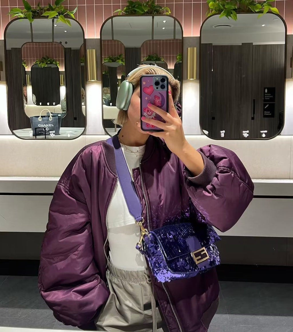 Loosr Bomber Zipper Up Jacket