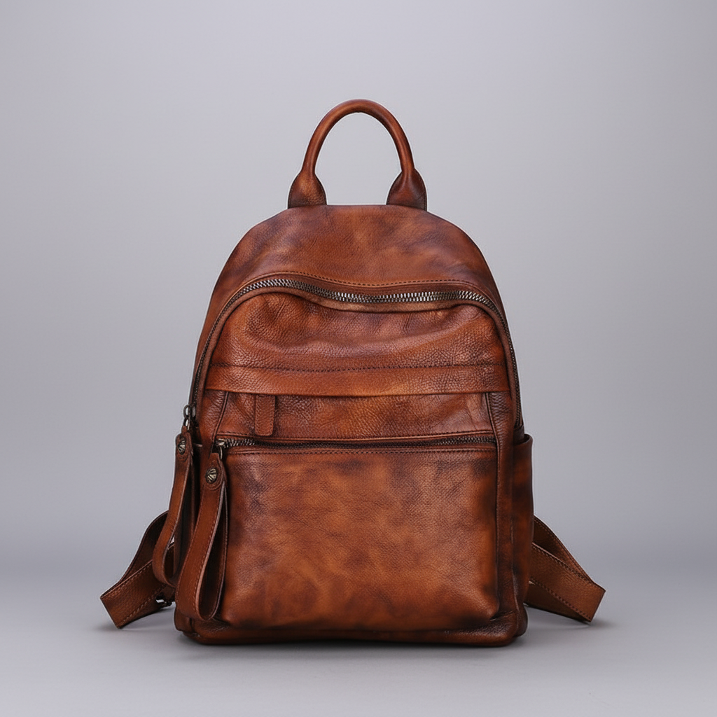 Vintage Leather Rucksack Womens Vintage School Backpacks Leather Backpack Purse