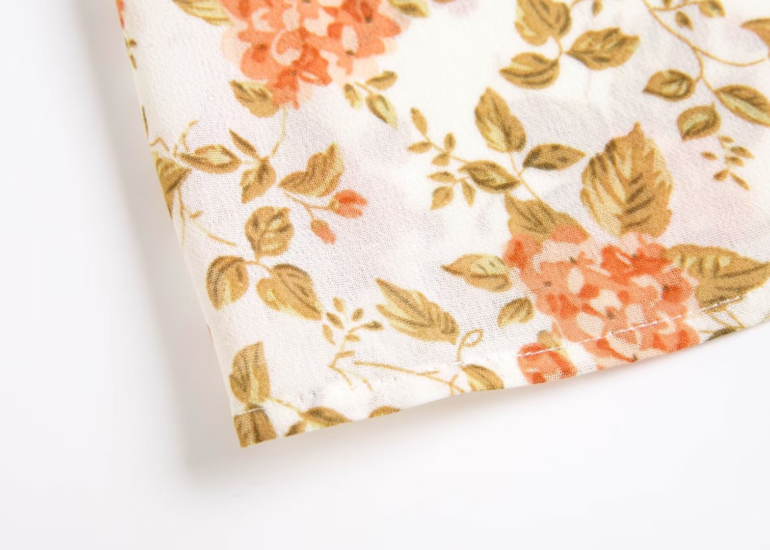 Yellow Floral Print Buttons Down Midi Dress