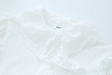 Load image into Gallery viewer, Loose White Cotton Frill Lace Dress

