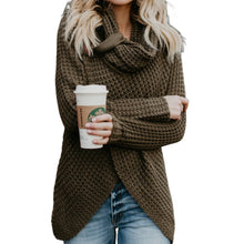 Load image into Gallery viewer, Irregular Winter Shawl Sweater
