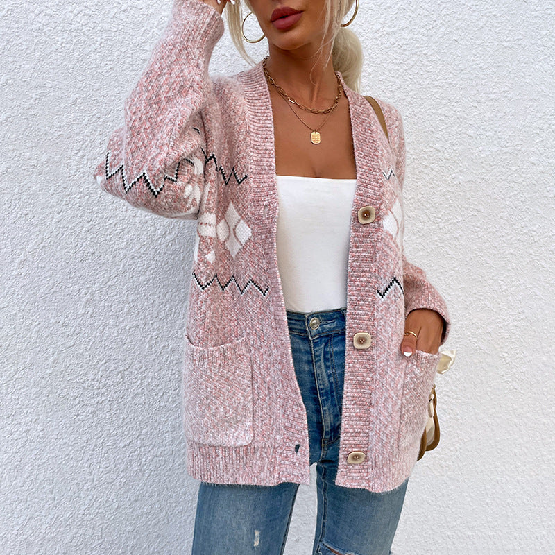 Knitted Button-up Cardigan