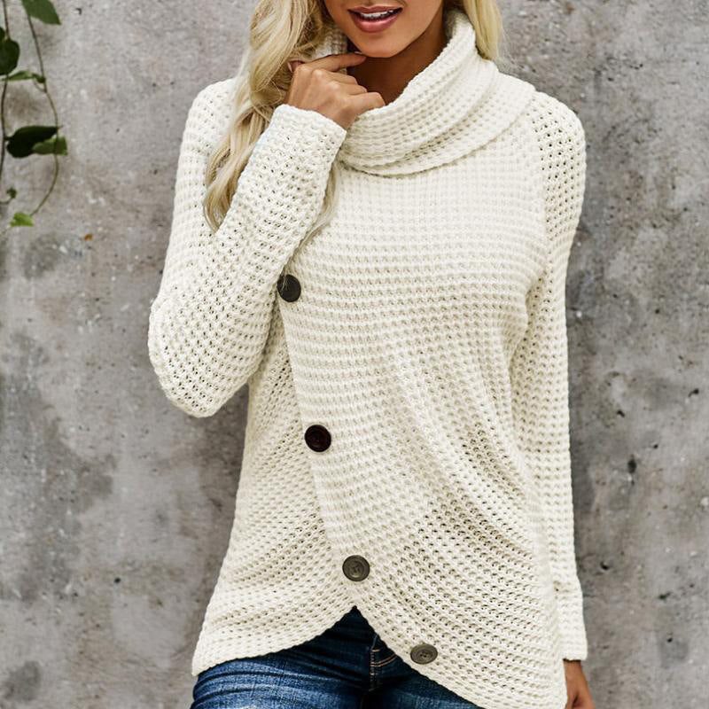 Irregular Winter Shawl Sweater