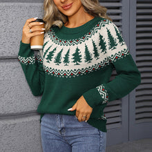 Load image into Gallery viewer, Vintage Pines Knit Holiday Christmas Sweater
