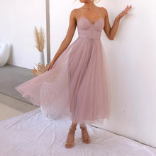 Load image into Gallery viewer, Elegant Sweatheart Spaghetti Staps Princess Tulle  Midi Party Dress
