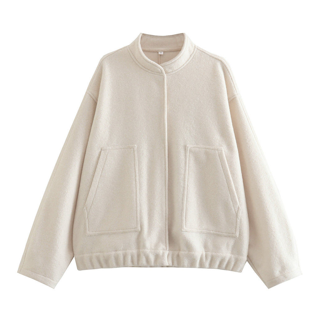 Oversize Stand Up Bomber Jacket