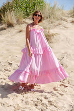 Load image into Gallery viewer, Simple Spaghetti Straps Ruffle Tiered Maxi Dress

