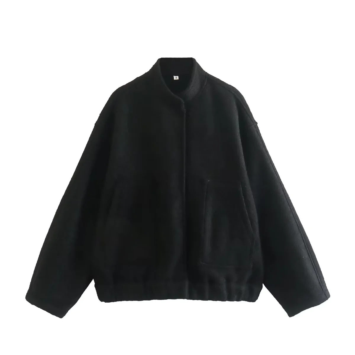 Oversize Stand Up Bomber Jacket