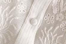 Load image into Gallery viewer, Princess Long Sleeves Embroidery Hollow Out Linen Shirt
