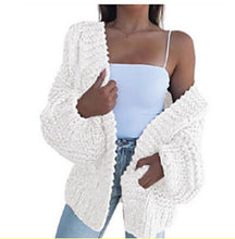 Load image into Gallery viewer, Chunky Oversized Cable Knit Baggy Sleeve Cardigan
