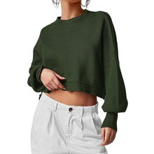 Load image into Gallery viewer, Round Neck Dropped Shoulder Sweater
