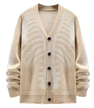 Load image into Gallery viewer, Unisex Halloween Skeleton Knitted Cardigan Sweater

