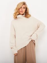 Load image into Gallery viewer, High Collar Knit Oversized Sweater
