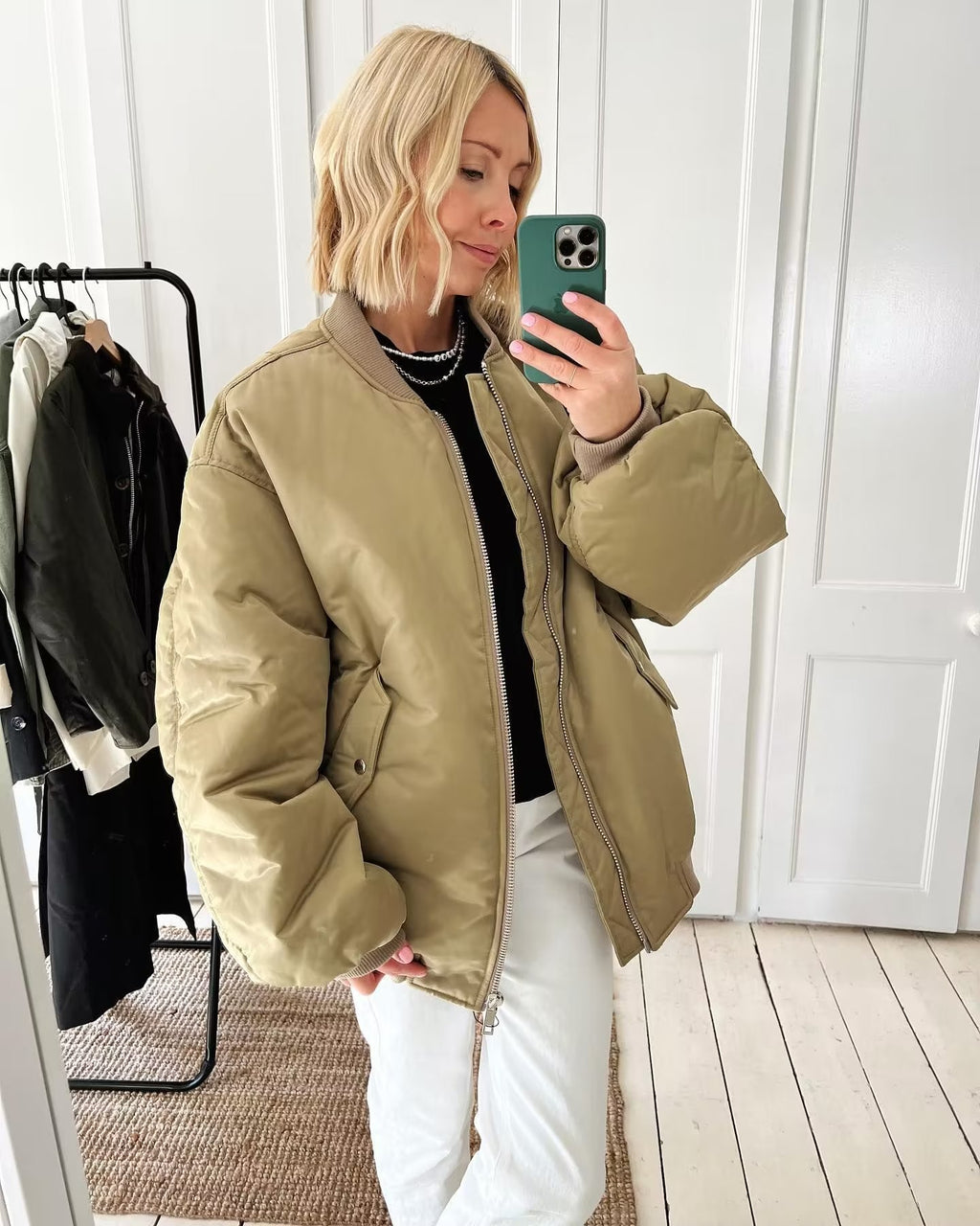 Loosr Bomber Zipper Up Jacket