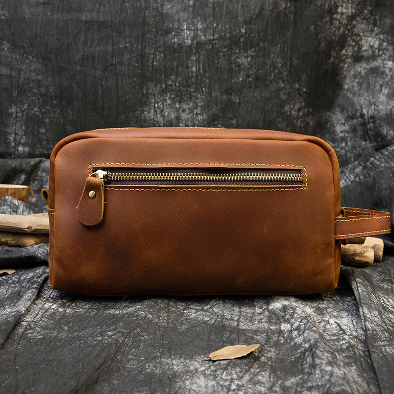 Leather Toiletry Bag Dopp Kit Shaving Case Groomsman Gift Bridesmaid Gift