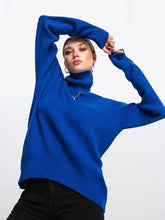 Load image into Gallery viewer, High Collar Knit Oversized Sweater
