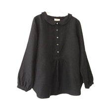 Load image into Gallery viewer, Simple Buttons Collared Long Sleeves Blouse
