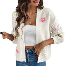 Load image into Gallery viewer, Floral Long Sleeve Open Front Cardigan
