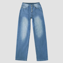 Load image into Gallery viewer, Casual Boyfriend Style Button Down Straight Leg Jeans
