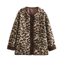 Load image into Gallery viewer, Leopard Jacket Pockets Buttons Casual Fall Spring Jacket
