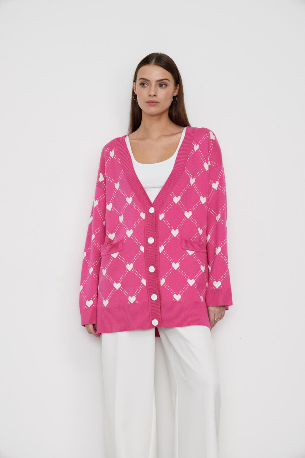 Love Brocade Autumn V-neck Cardigan Sweater