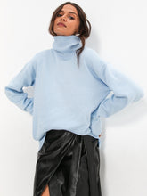 Load image into Gallery viewer, High Collar Knit Oversized Sweater
