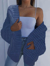 Load image into Gallery viewer, Chunky Oversized Cable Knit Baggy Sleeve Cardigan
