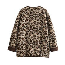 Load image into Gallery viewer, Leopard Jacket Pockets Buttons Casual Fall Spring Jacket
